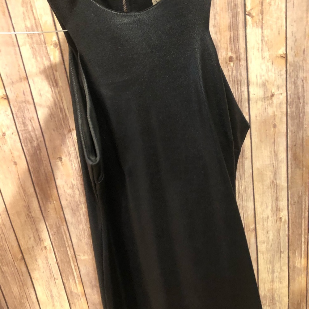 Little black leather dress